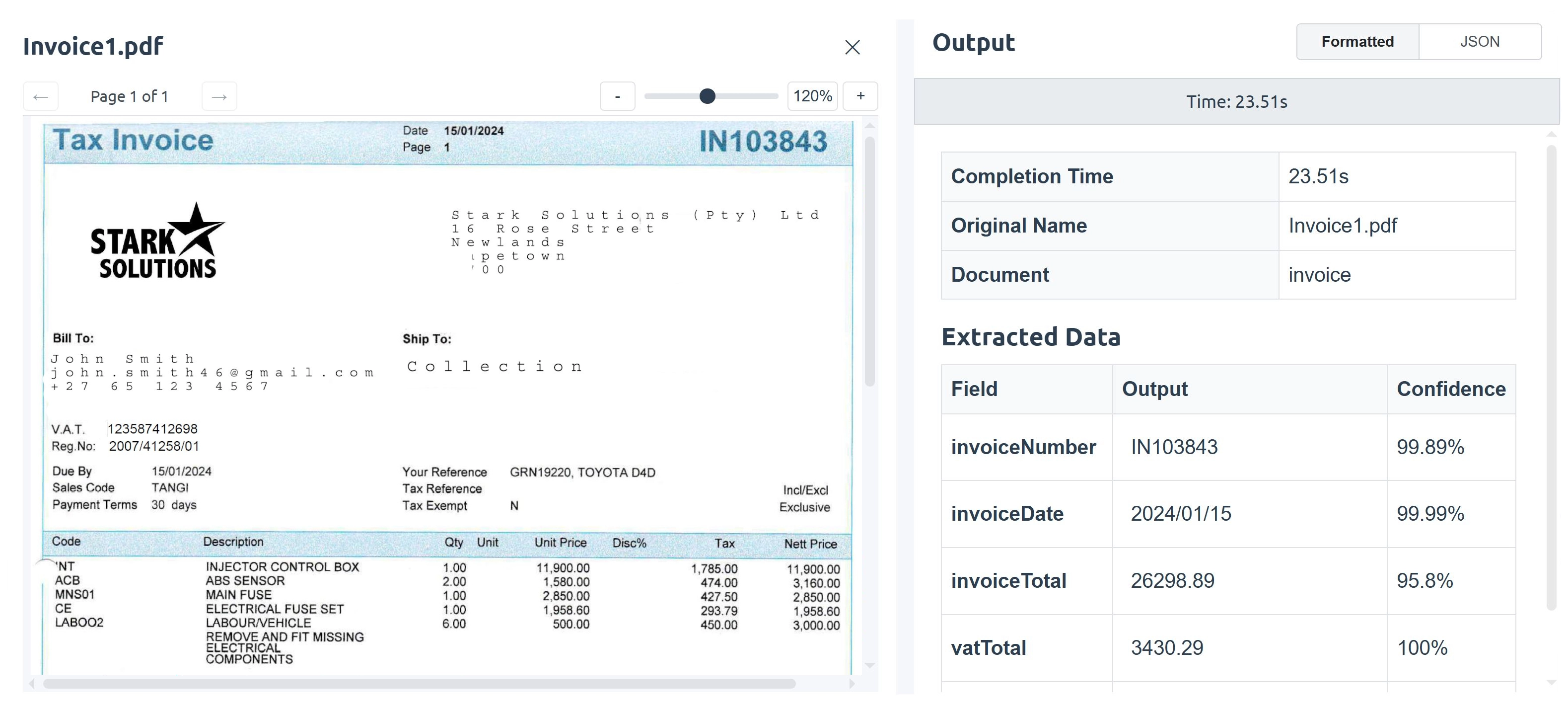 Terrafai Playground interface preview